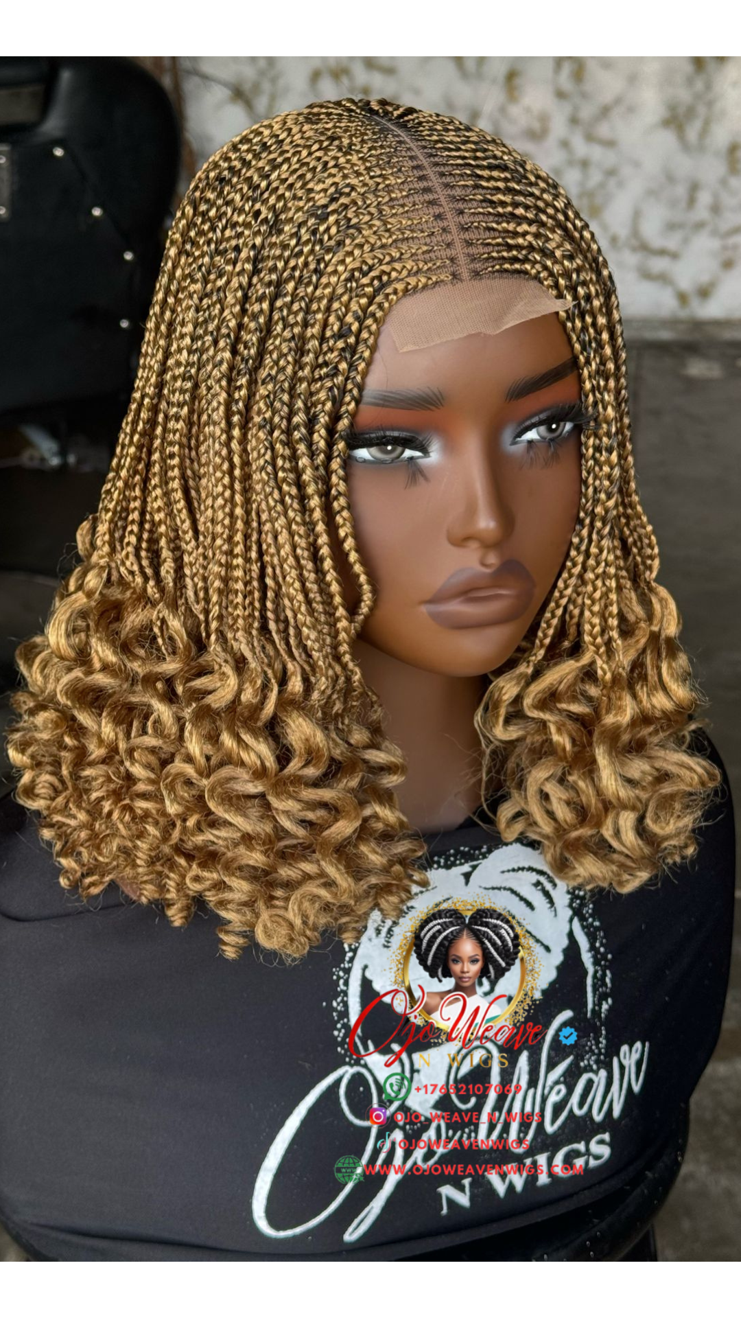 Bianca Short Curl Wig, Color 27: Made to Order
