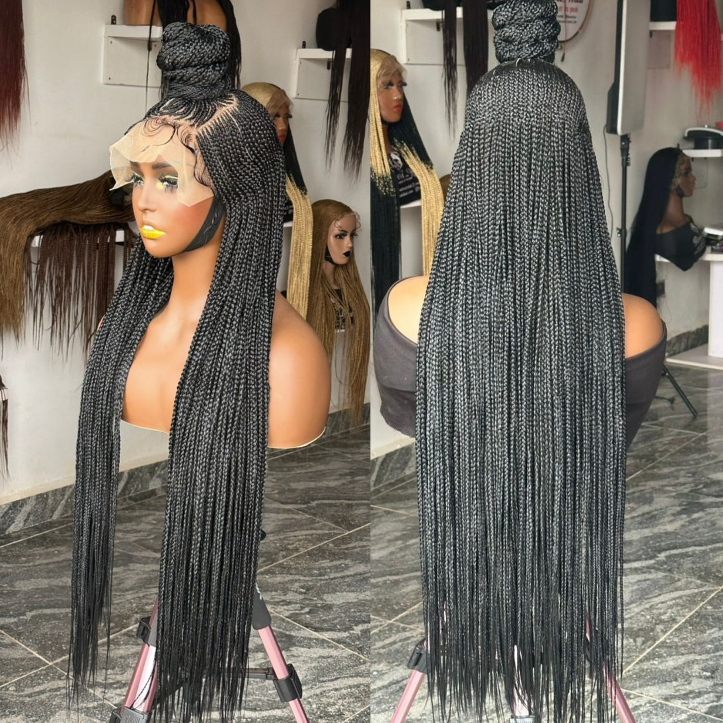 Ewa Unit | 30-Inch Extra Light Braided Wig | made to order