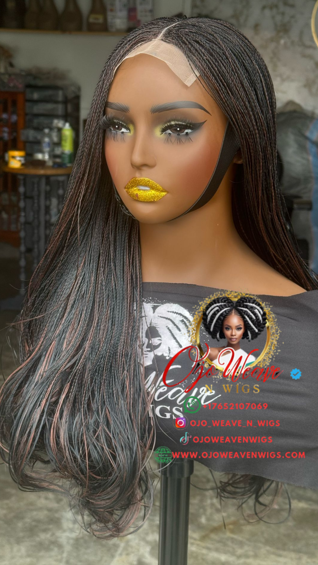 Amena Highlights Short with Closure Glueless made to order