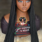 26" 1B Bleached Knot Human Hair Lace Victoria Unit: Ready to Ship