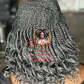 Gold Salt & Pepper Short Wig - 10 Inch: Ready to Ship