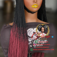 Victoria Black-Ombre Lace Unit 26/28" Human Hair Lace Wig: Ready to Ship