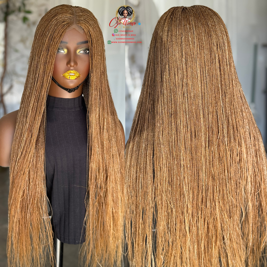 The Esther Wig | Ready to Ship 26/28" Glueless Closure Wig | Color 27/613 Mix