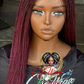 Esther Unit Burgundy Mix with Black: Ready to Ship