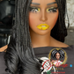 18/20" French Curl Glueless Closure Wig: Made to Order