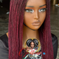 Esther Unit Burgundy Mix with Black: Ready to Ship