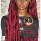 Nini Burgundy Fox Locs Wig: 26 Inches of Elegance Ready to Ship