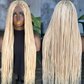 Made-to-Order Tiny Knotless Wig: 30-Inch Full Lace or Frontal | Blonde