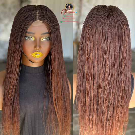 Ready to Ship: Ester 16-18 Inch Color 30/33 Mix Closure Wig