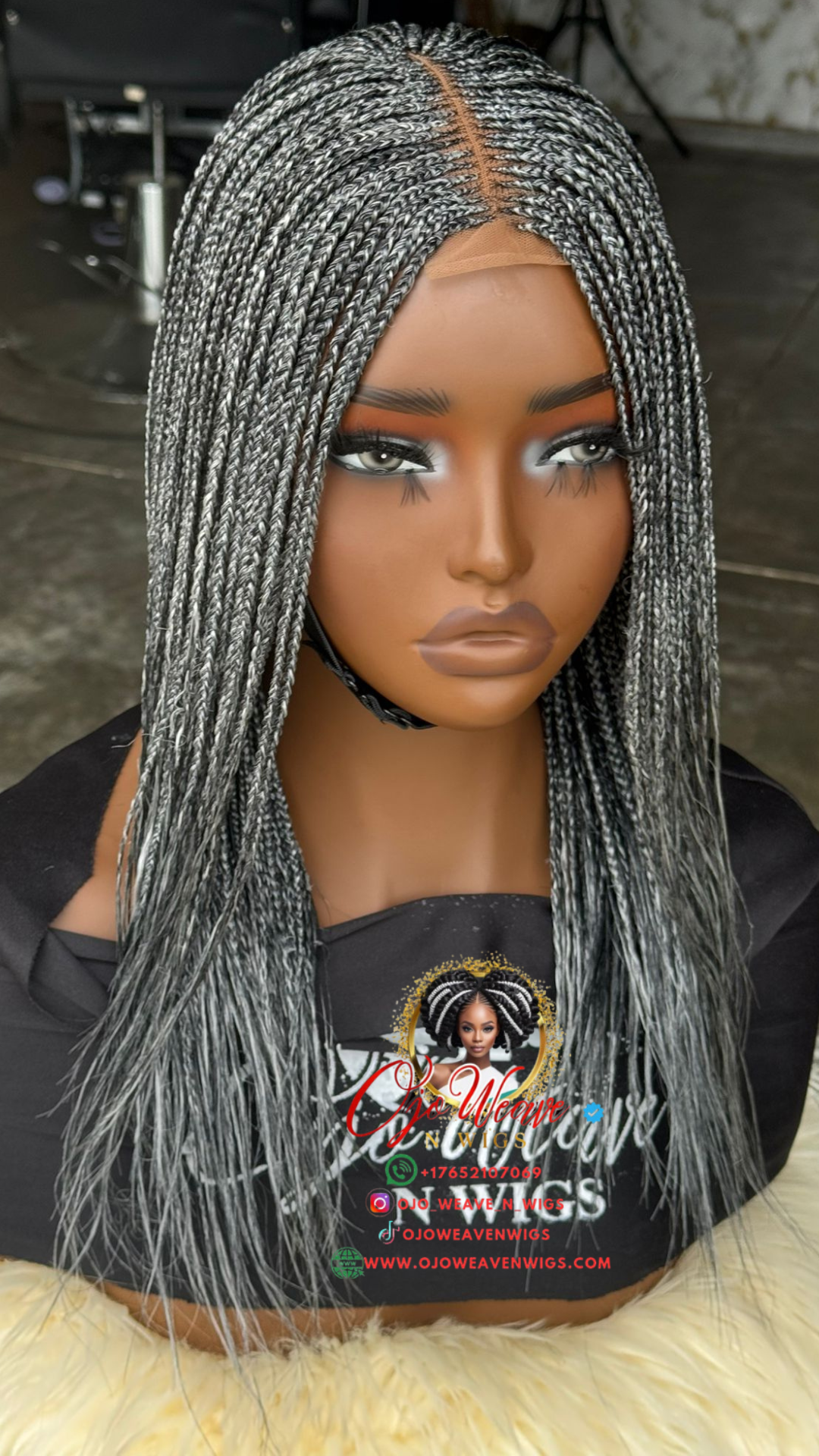 Bianca Unit 14-inch Grey wig: Ready to Ship