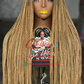 Asake Closure 28-inch Glueless Knotless Braids Wig: Made-to-Order