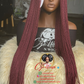 SALE! SALE! Bianca Twisted Burgundy Long Length Top