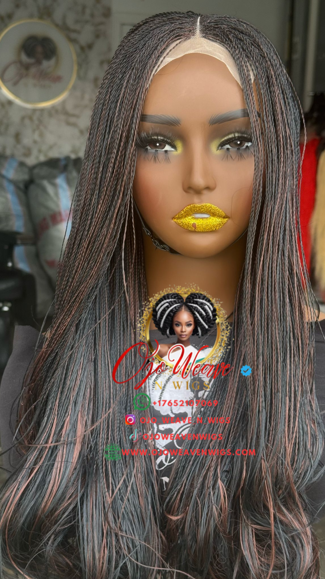 Amena Highlights Short with Closure Glueless made to order
