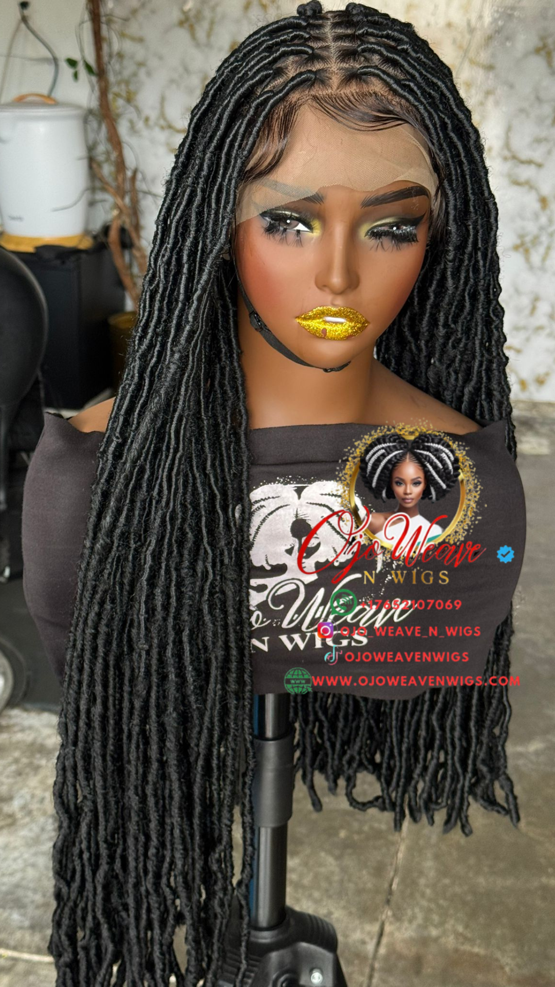 Ready-to-Ship Full Lace Locs - 26" 1B Human Hair