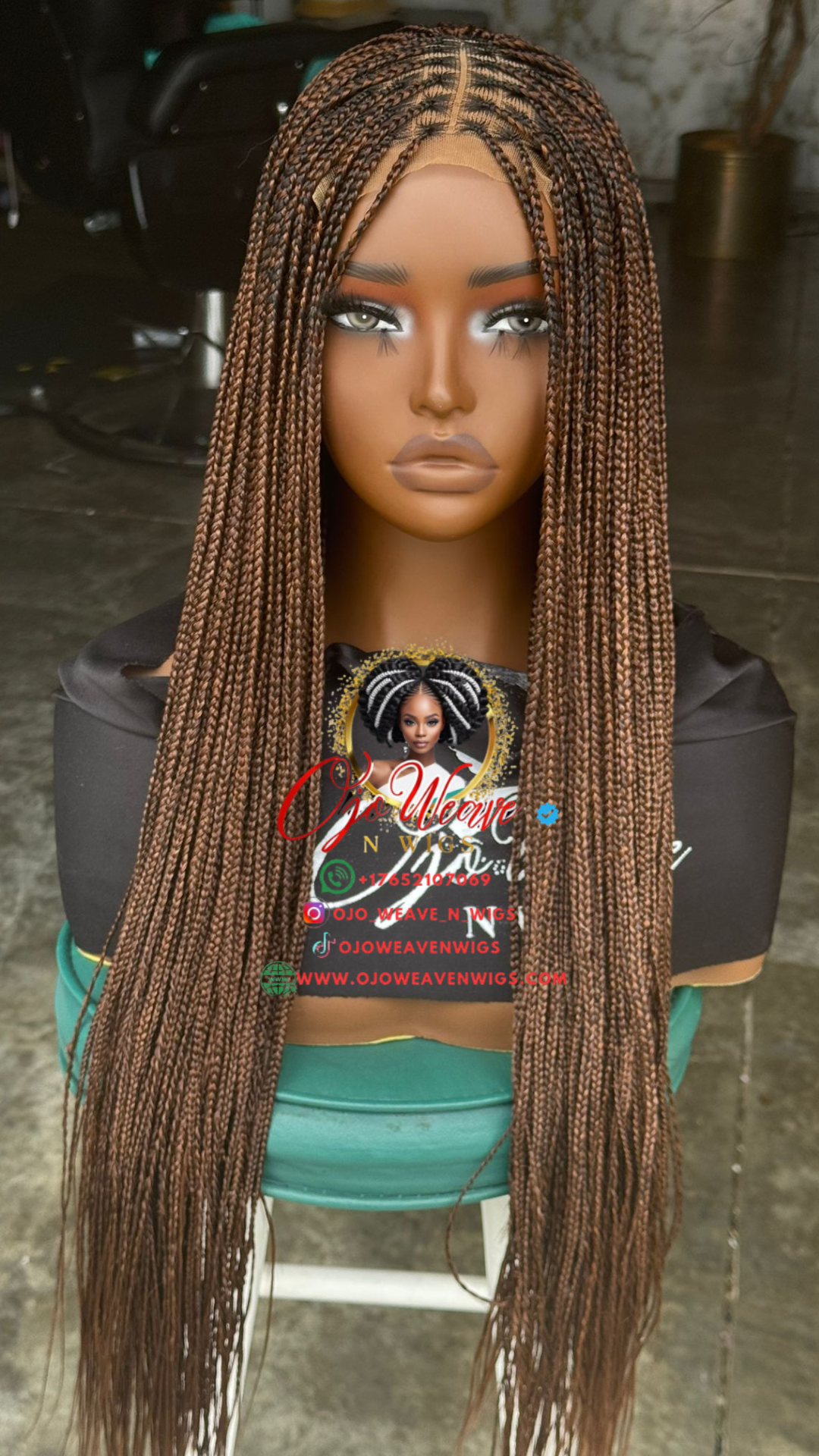 Ready-to-Ship 24" Closure Knotless Braids | Color 30/33