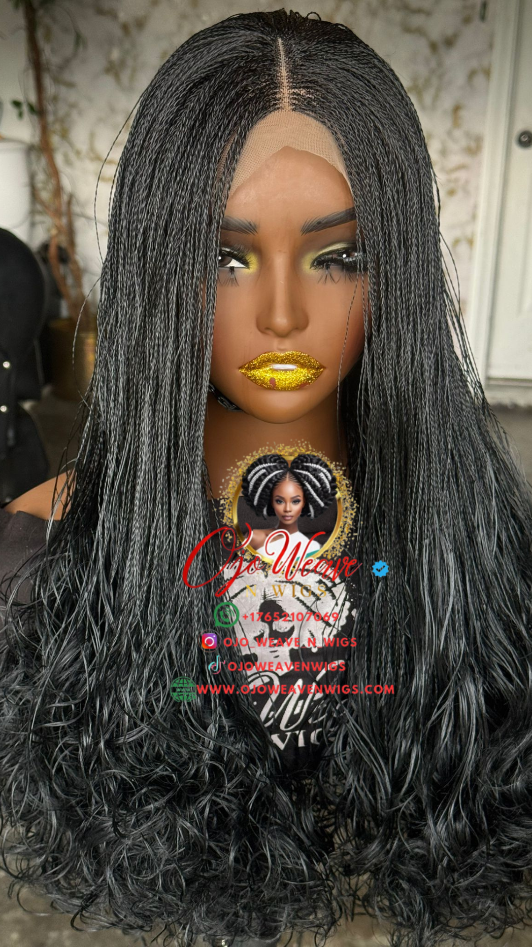 Amena Unit: Ready to Ship Black Wig