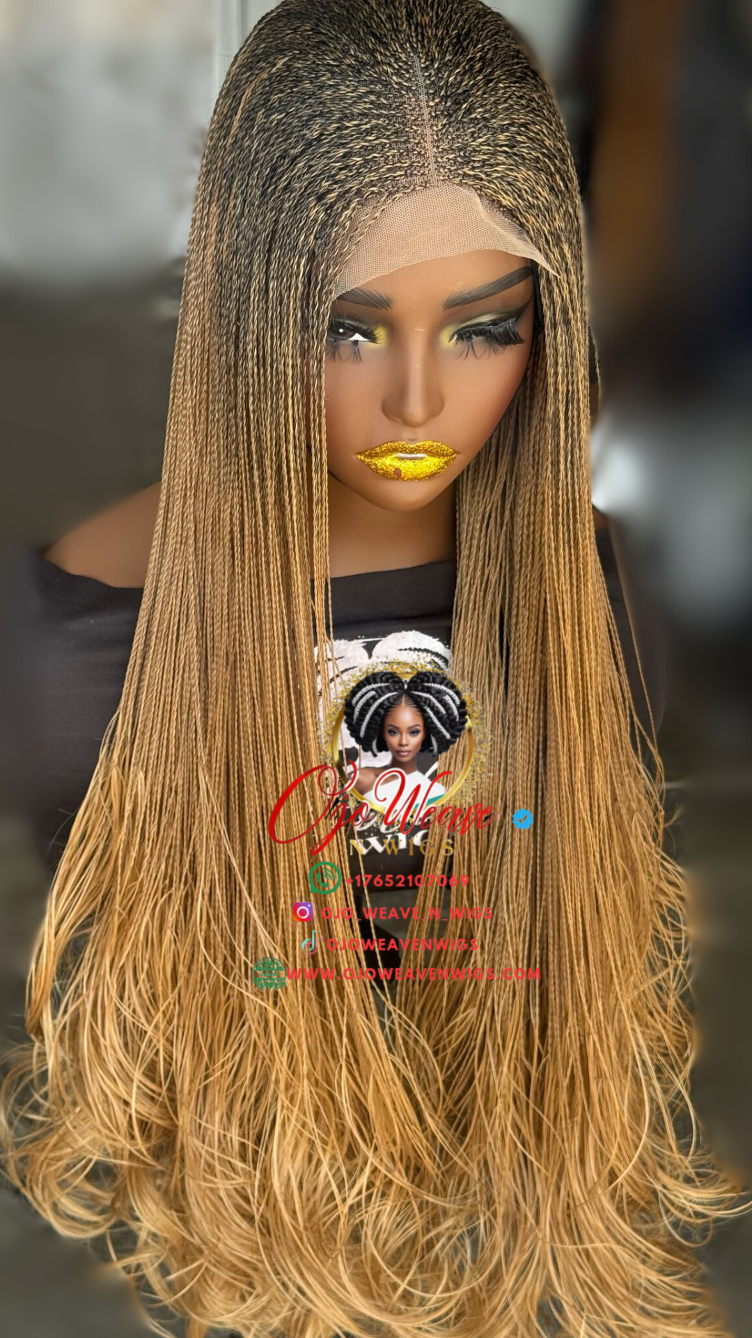 Amena Color 27 Glueless 26 Inch Wig: made to order