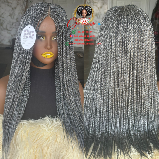 Grace Closure Senegalese Twist Wig Unit Made to Order