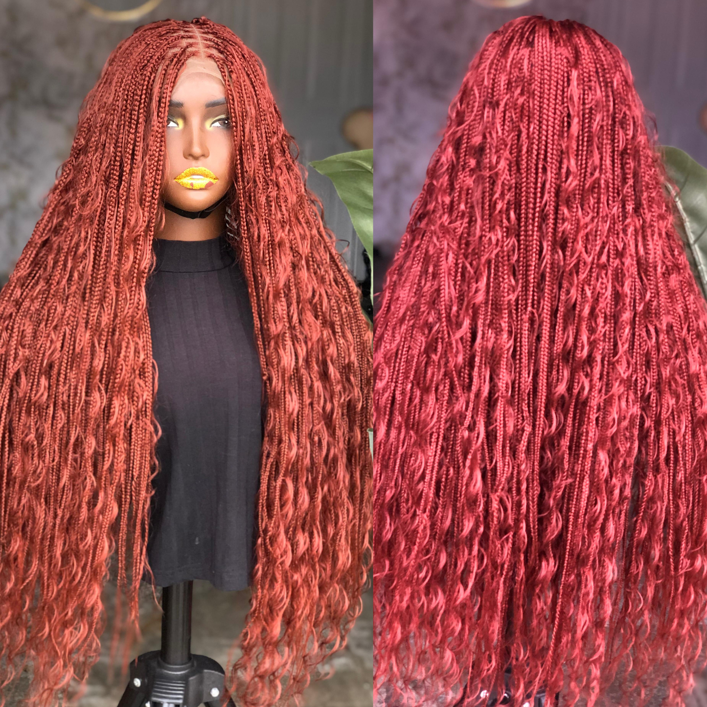 Made to order Boho Unit: Extra Long 30" Glueless Closure Wig closure