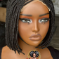 Mina Bob Wig - Ready to Ship 8/10 inch Black