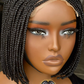 Mina Bob Wig - Ready to Ship 8/10 inch Black