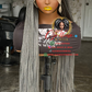 Ready-to-Ship 24" Sisi Bone frontal Grey Knotless Braids Wig with Closure