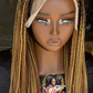 20" Asake Frontal Knotless Braids - Human Hair Lace Ready to Ship