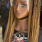 20" Asake Frontal Knotless Braids - Human Hair Lace Ready to Ship