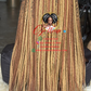 20" Asake Frontal Knotless Braids - Human Hair Lace Ready to Ship