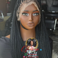 Full Lace Box Braid Wig | Color 1b | 18/20 Inch | Ready to Ship