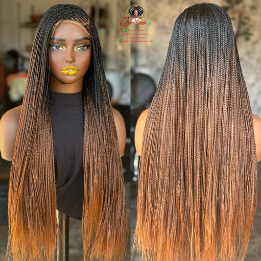 Side Part Glueless Bone Straight Wig | Closure Unit