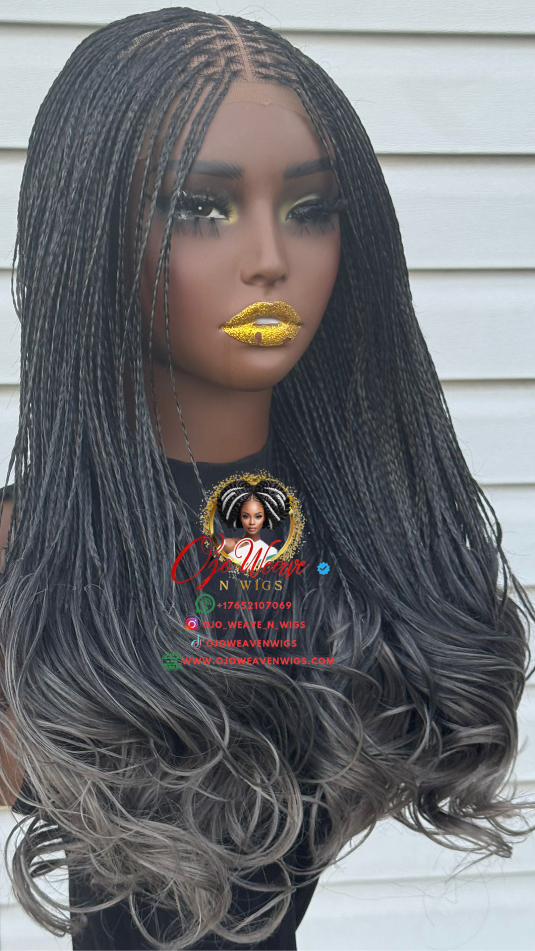 Ready-to-Ship French Curls: Grey Ombre Edition