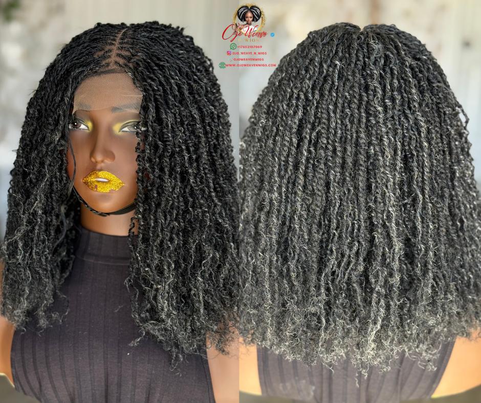 Made to Order: Camelia Unit: Salt & Pepper Closure Wig | 14/16 Inch