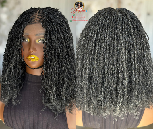 Camelia Unit: Salt & Pepper Closure Wig | 14/16 Inch Ready to Ship