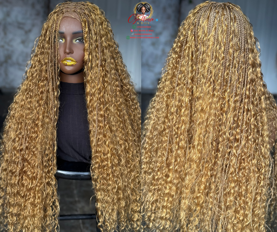 Boho Frontal Wig | 24-Inch Made to Order | Color 27
