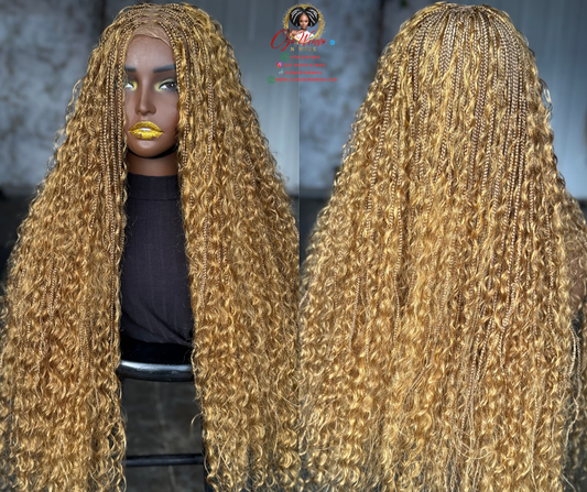 Boho Frontal Wig | 24-Inch Made to Order | Color 27