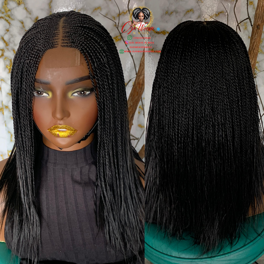 Bianca Glueless Twist Wig | 12/14 Inch Ready-to-Ship Closure Wig