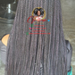 Glueless Cornrow Twist Wig - Ready to Ship