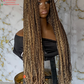 Full Lace Human Hair Knotless Braids Wig | Ready to Ship 30 Inch