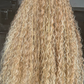 24-inch Boho Closure | 27/613 Honey Blonde Wavy Human Hair Lace Closure, Ready to Ship