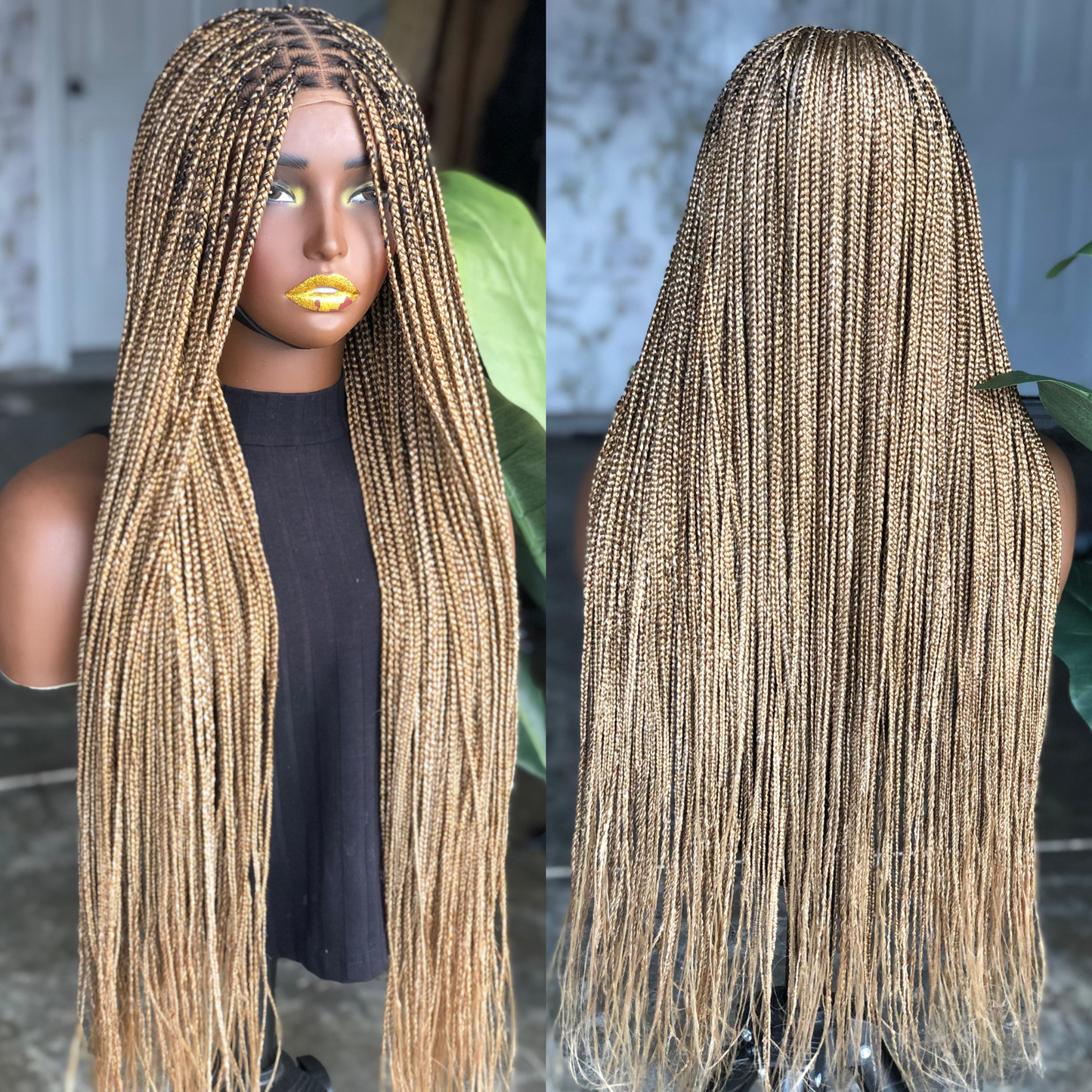 Made to order Knotless Unit: Extra Long 28" Glueless Closure Wig