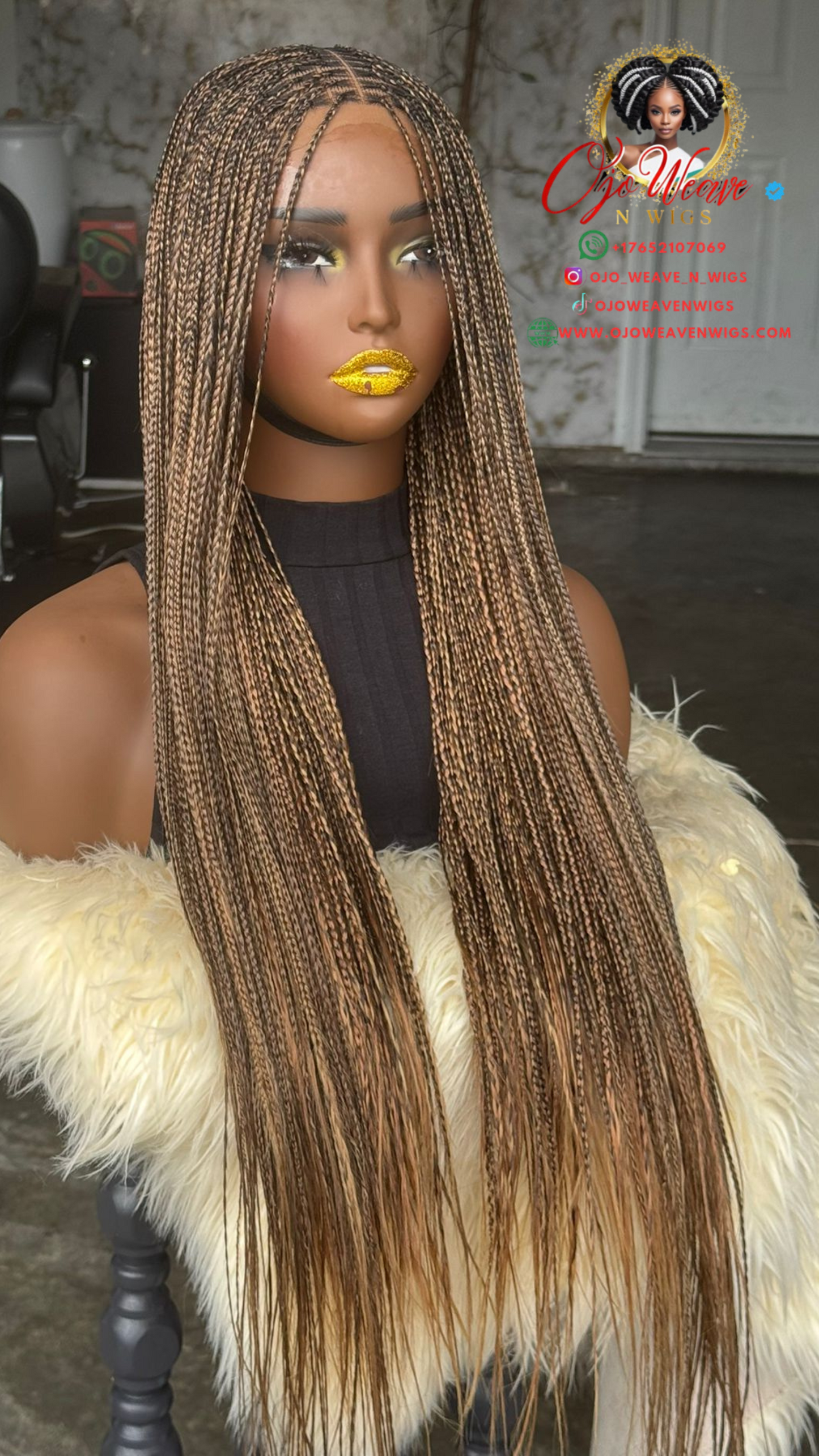 Sisi Glueless Closure Bone Straight Wig - 24/26 Inch Ready to Ship