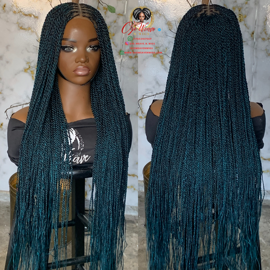 Senegalese Twist Glueless Wig | Ready to Ship 28/30 Inch Closure