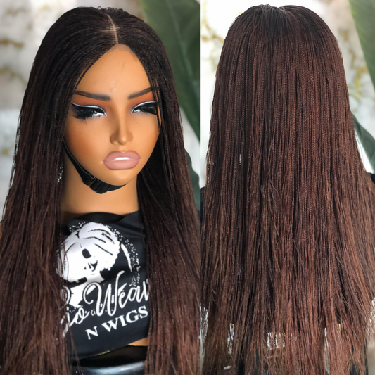 Made to Order Closure Wig: 16-18" Micro Style | Custom Color 30:33 Mix