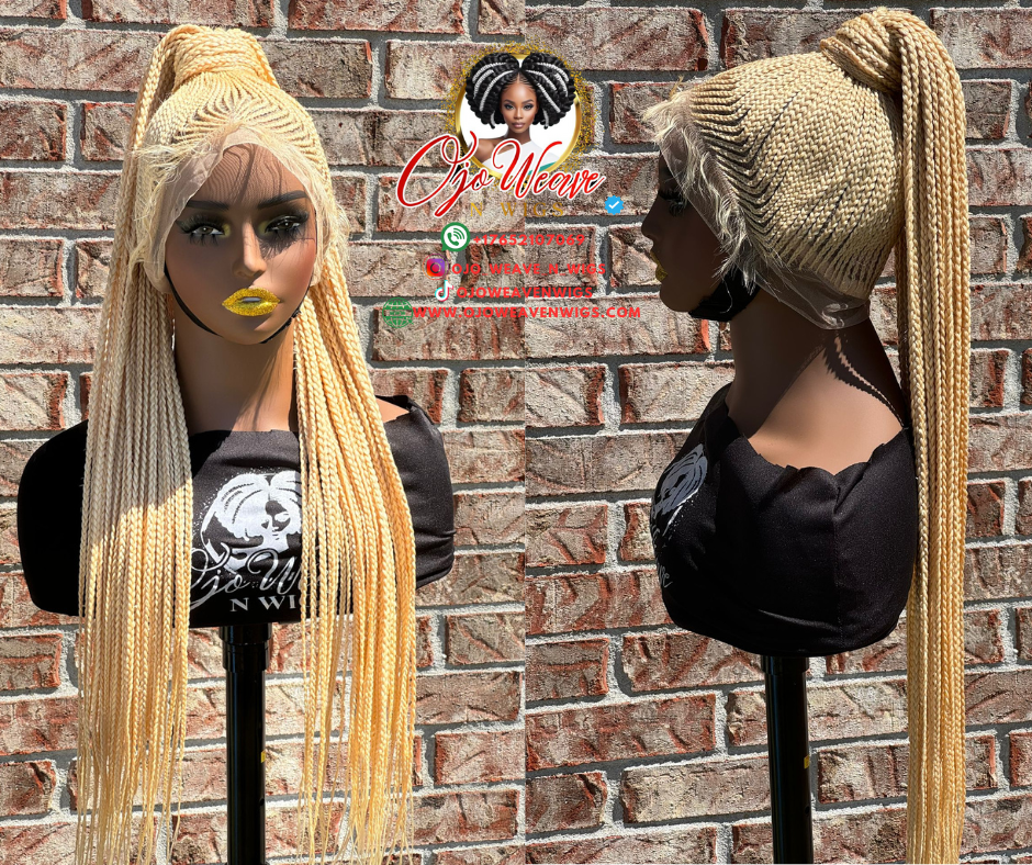 Bunmi Blonde Braided Wigs Ready to Ship