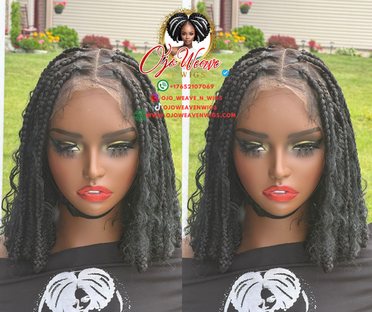Niki Unit Wig with Color Black Ready to Ship