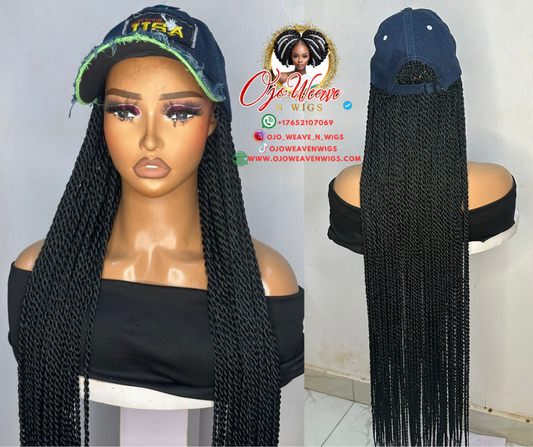 Summer Cap with Twist Wig Made to Order
