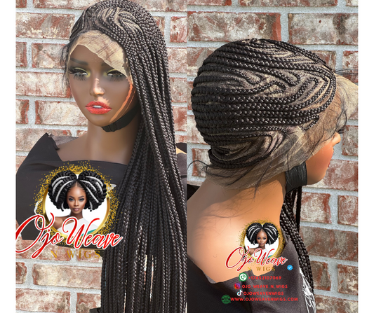 Natasha with Lemonade Braid Full Lace Wig Ready to Ship