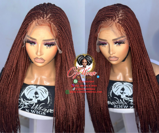 Sara Unit Micro Braided Box Braid Wig Pre Order