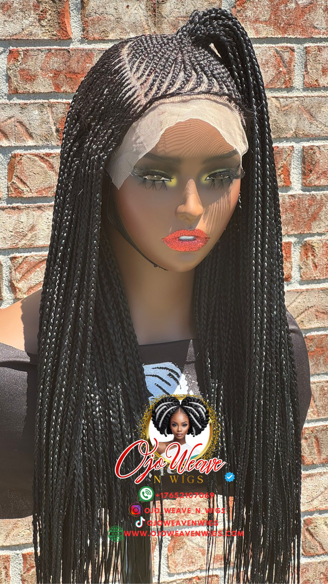 Ewa Ket Black Full Lace Wig Ready to Ship